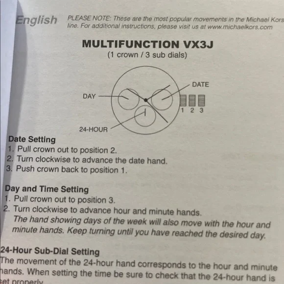 Michael Kors watch hunger stop gold tone watch